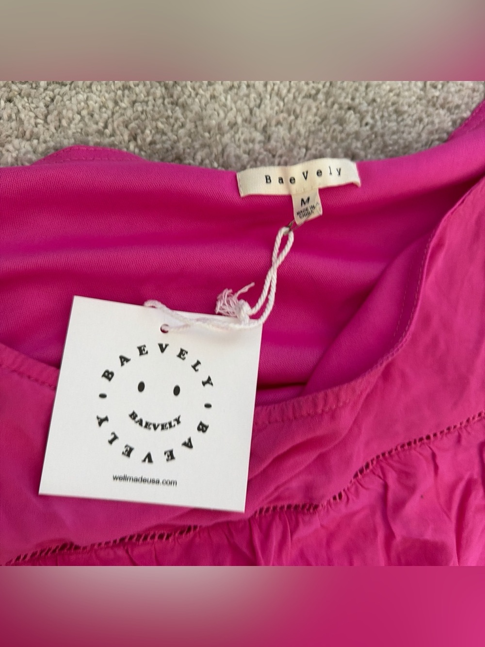 Pink Off-Shoulder Top - Picture 2 of 3